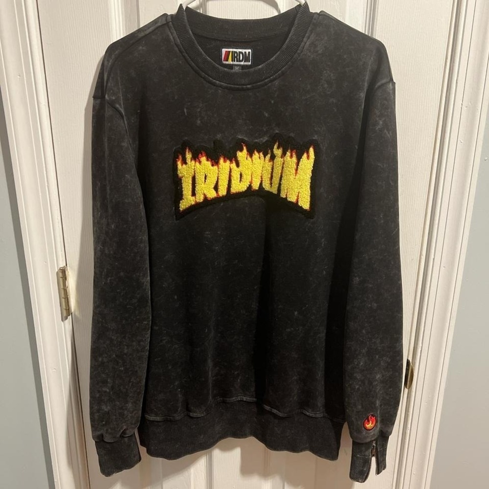 IRIDIUM FLAME CREWNECK SWEATSHIRT MEN MEDIUM